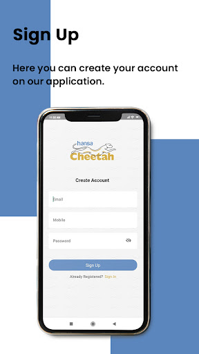 Android application Hansa Cheetah screenshort