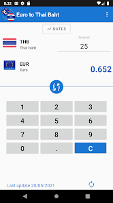 Captura 3 Euro a Baht tailandés android