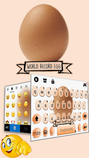 Record Egg Keyboard Theme Screen 3