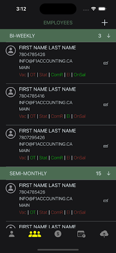 F1 Accounting Screen 3
