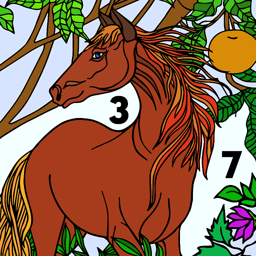 Horse Glitter Color by Number 1.7 Icon