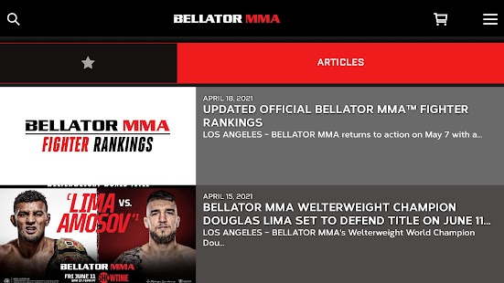 Bellator MMA Screenshot