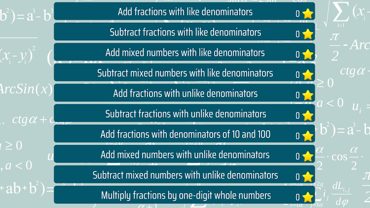 Fractions - 4th grade Math - 8.0.0 - (Android)