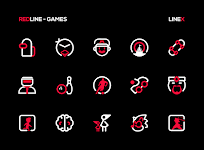 screenshot of RedLine Icon Pack : LineX