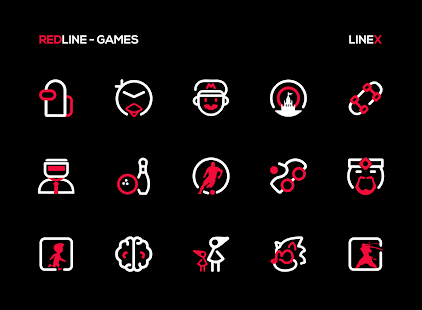 RedLine Icon Pack : LineX Ekran görüntüsü