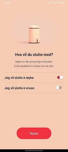 Android application Slutta screenshort