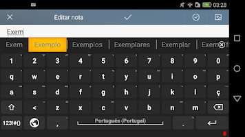 screenshot of Portuguese for AnySoftKeyboard