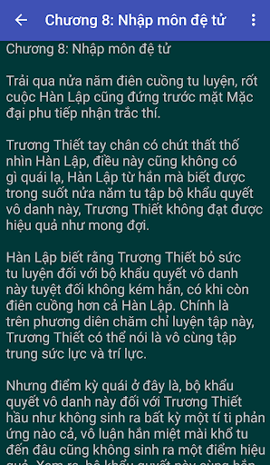 Android application Truyen pham nhan tu tien screenshort