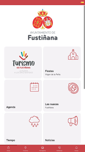 Android application Ayuntamiento de Fustiñana screenshort