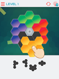 Hexagon Graph: Drag & Drop Geometry Puzzle