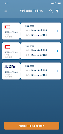 Android application eTicketing Demo App screenshort