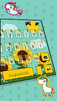 screenshot of Sunflower Field Keyboard Theme