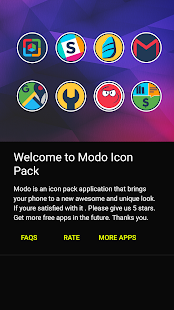 Modo - Екранна снимка на пакет с икони