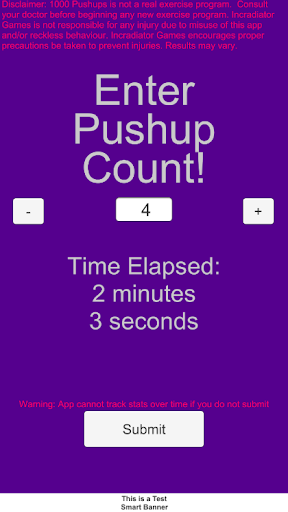 One Thousand Pushups Screen 2