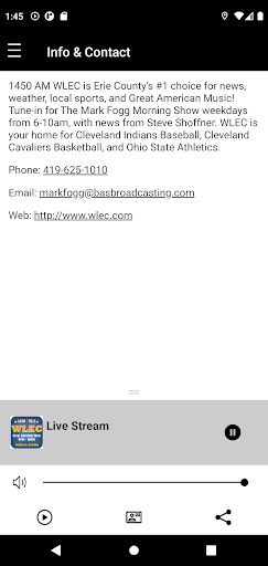 Android application The WLEC App! screenshort