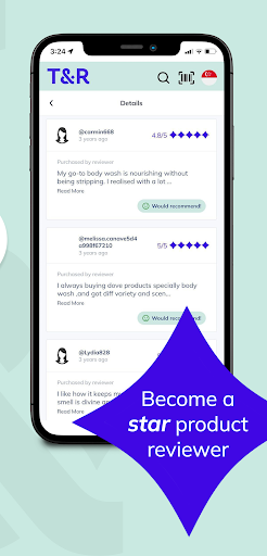 Android application Try & Review screenshort
