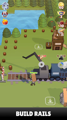 Android application Railway: idle arcade screenshort
