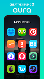 Aura Icon Pack لقطة شاشة