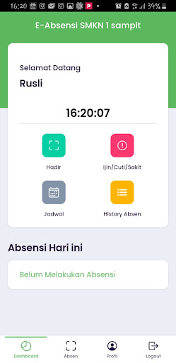 EAbsensi Screen 2