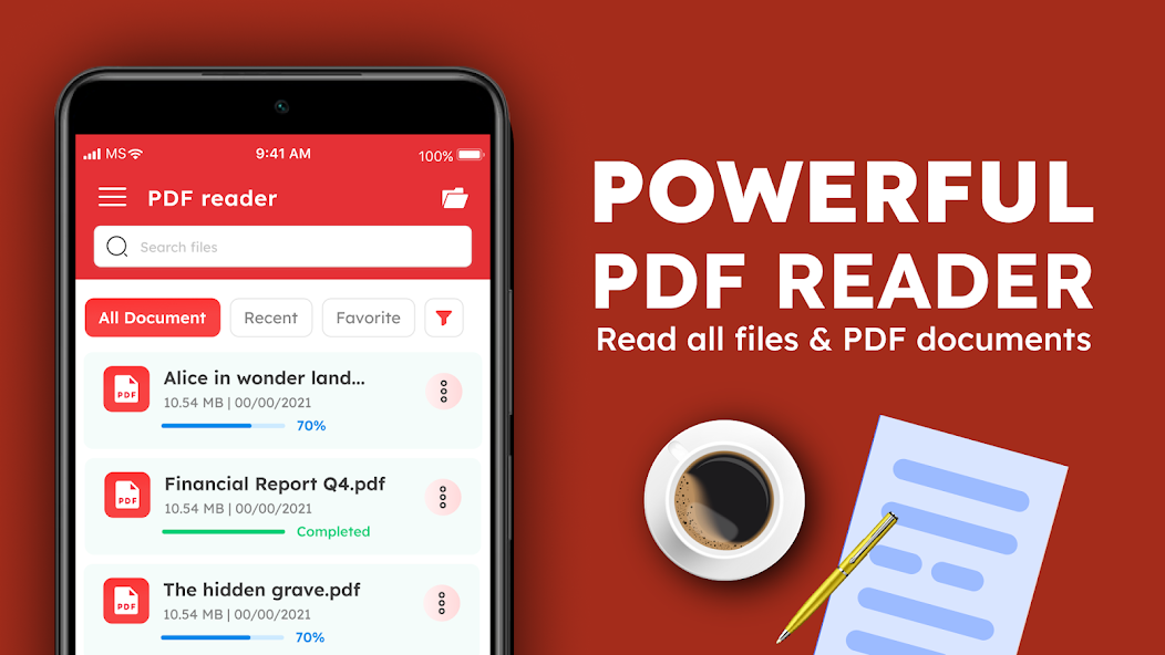 Lector de PDF 2.0.5 APK + Мод (Unlimited money) за Android