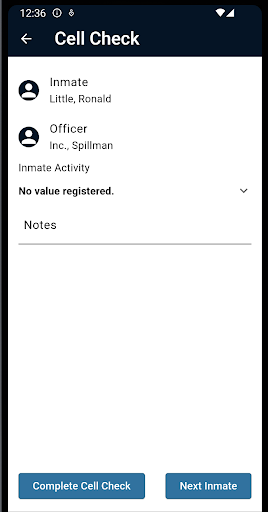 Flex Jail Scanner Screen 3