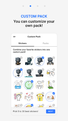mojitok GIF Stickers for Chat Screen 2