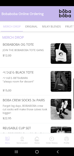 Android application Boba Boba screenshort