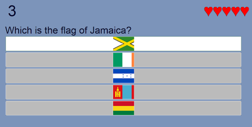 Country Quiz Screen 3