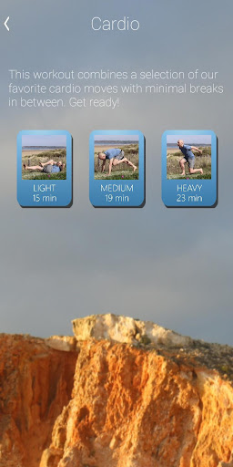 Android application Bouldering Workouts screenshort