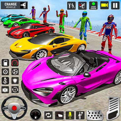 GT Car Stunt: Mega Ramp Games