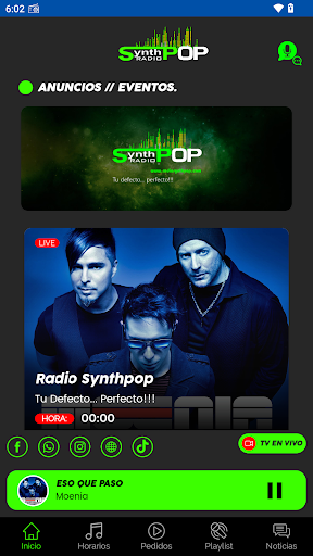 Radio Synthpop Screen 2