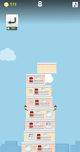 Android application Building Tower-tower stacking screenshort
