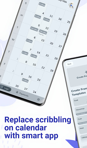 Daily milk,maid,worker tracker Screen 2