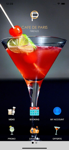 Android application Cafe de Paris Firenze screenshort