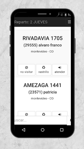 Android application Mi Ruta (Gestión Aguas) screenshort