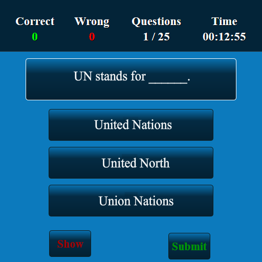 International Organizations MC Screen 2