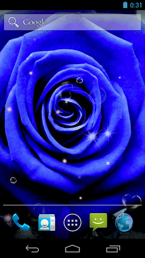 Blue Rose Live Wallpaper