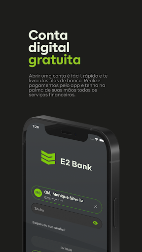 Android application E2 Bank screenshort