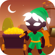 Idle Stickman Miner - Mine Digging Clicker Game