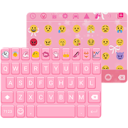 Girly Pink Emoji Keyboard Skin  Icon