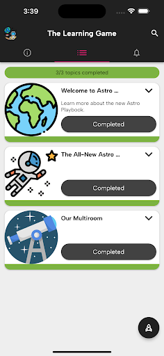 Astro Playbook Screen 3
