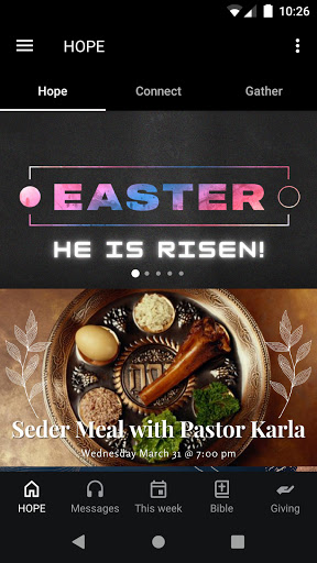 Android application Mount Hope Church Williamston screenshort