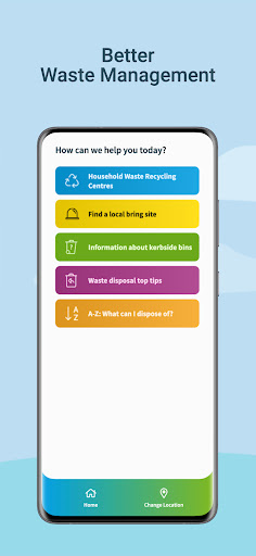 Android application Wakefield Recycles screenshort