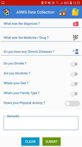 Health Data Collection (Beta) Screen 2