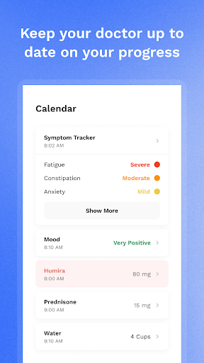 Screenshot of Wave Health: Symptom Tracker
