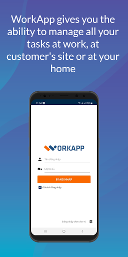 Android application WorkApp screenshort