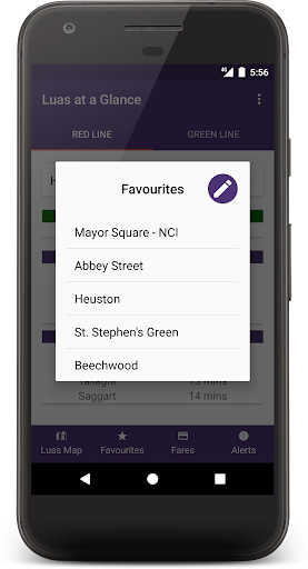 Luas at a Glance Screen 2