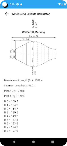 Fabrication Tools Calculator Screen 3