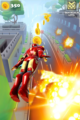 running Iron Hero Man Subway