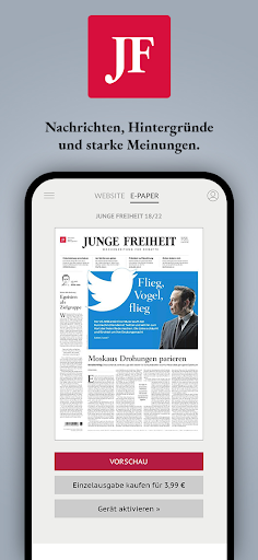 Android application JUNGE FREIHEIT screenshort